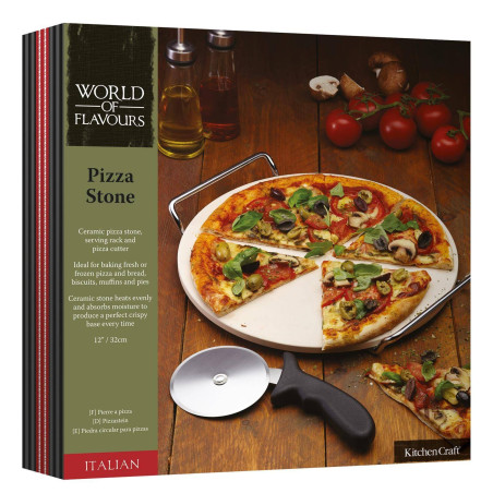 Pierre à pizza en céramique naturelle - - Cuisines extérieurs