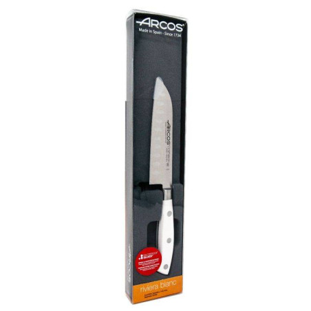 RIVIERA BLANC Couteau SANTOKU ARCOS 14 cm