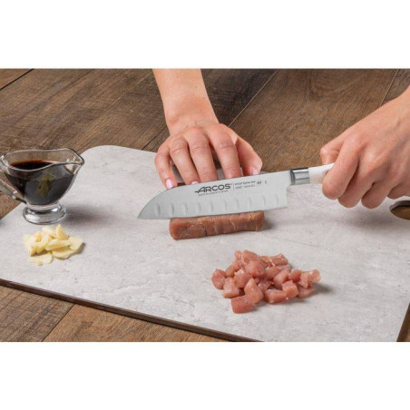 RIVIERA BLANC Couteau SANTOKU ARCOS 14 cm