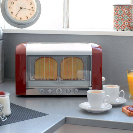 MAGIMIX Toaster Grille Pain électrique VISION Rouge