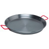 Plat à Paëlla D46 sur chariot et réchaud Andrieu en acier émaillé La Ideal