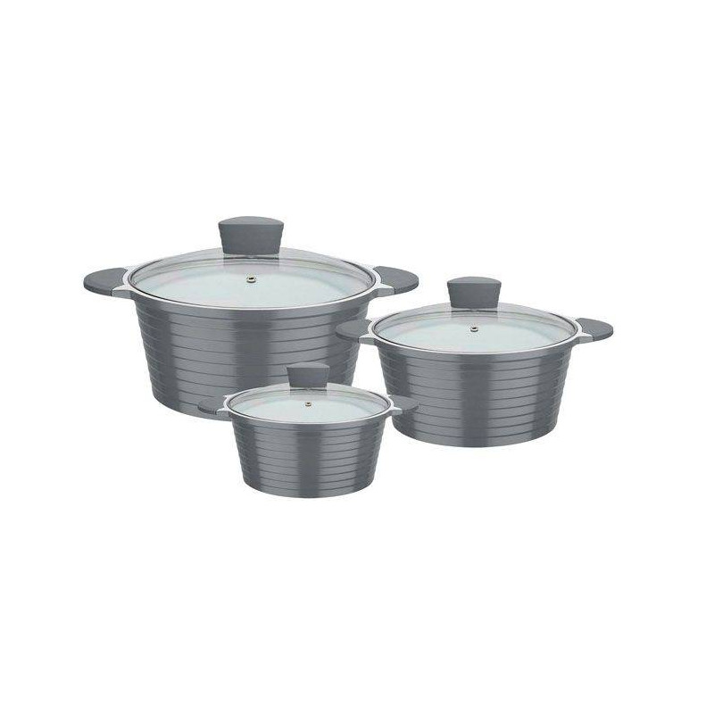 BOLERO Faitout Cocotte Fonte Aluminium revêtue Céramique Vitaflon GSW D28
