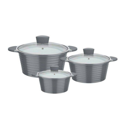 BOLERO Faitout Cocotte Fonte Aluminium revêtue Céramique Vitaflon GSW D28