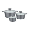 BOLERO Faitout Cocotte Fonte Aluminium revêtue Céramique Vitaflon GSW D28