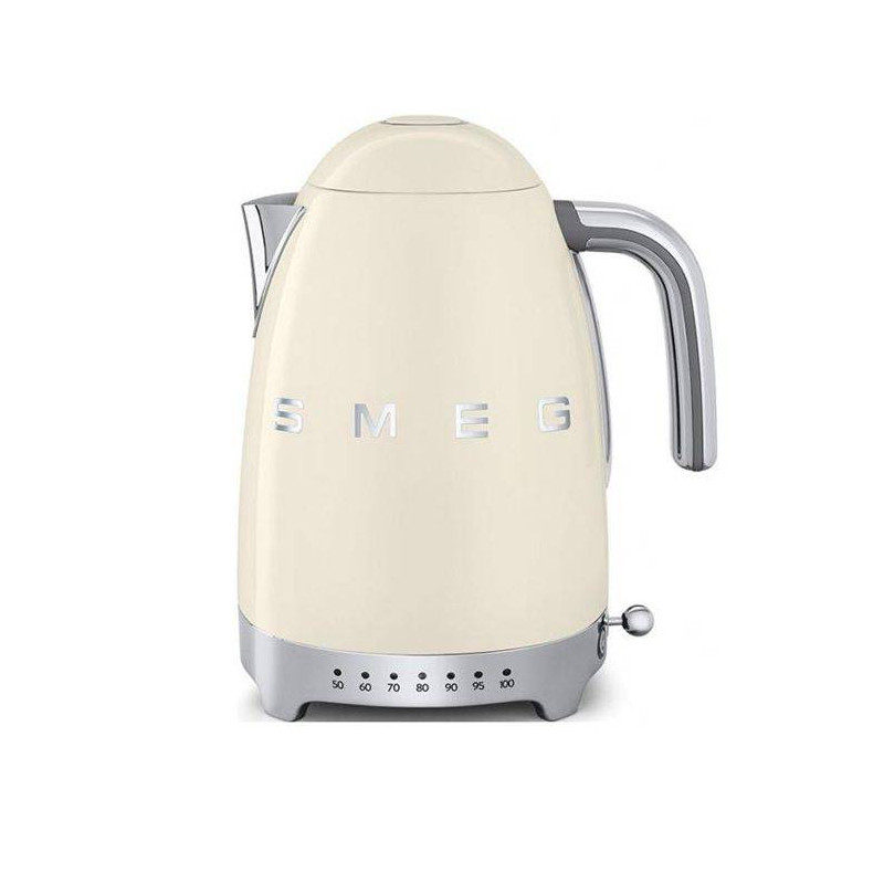 Bouilloire électrique à température variable Années 50 SMEG Crème