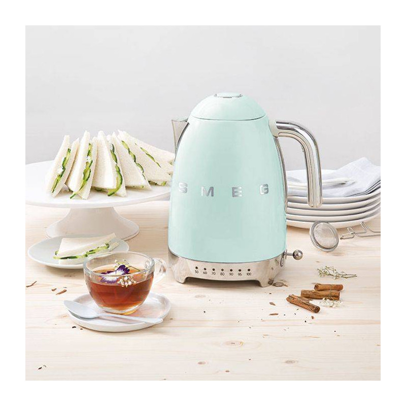 Bouilloire électrique à température variable Années 50 SMEG Vert