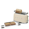 Toaster 2 fentes Long Grille pain Années 50 SMEG Crème