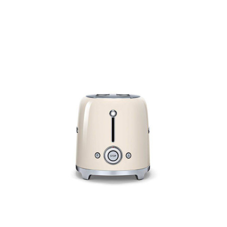 Toaster 2 fentes Long Grille pain Années 50 SMEG Crème