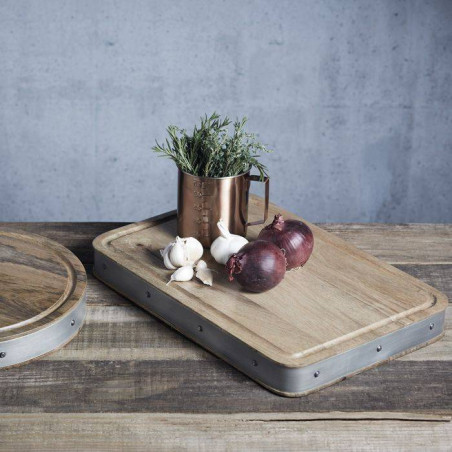 Planche à Découper / Billot De Cuisine En Bois - 30x40 Cm - Épaisseur 3 Cm - Antibactérien - Poids 2,4 Kg - Neuf
