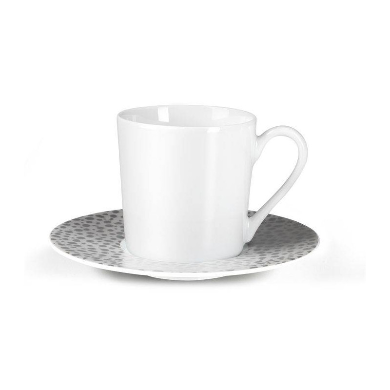 THUN Lot De 2 Tasses Moyennes Élégance | Porcelaine Émaillée Avec Poignées Papillon | Idéal Café Cappuccino Thé