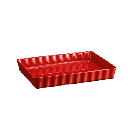 Plat à Tarte Tourtière Rectangulaire Emile HENRY Rouge
