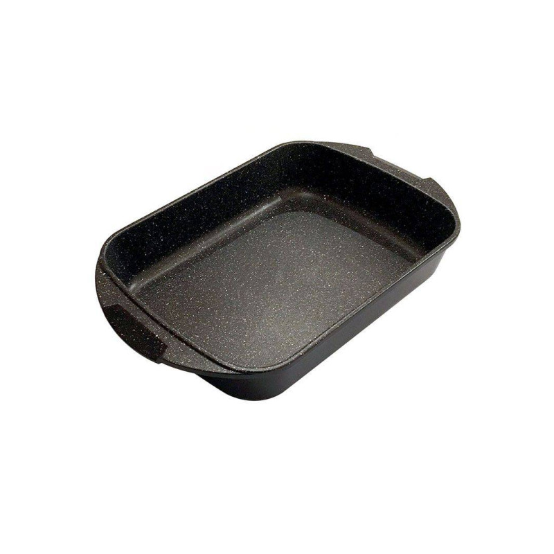 JULIENNE Plat à four 22.x 30 en fonte d´aluminium aspect pierre