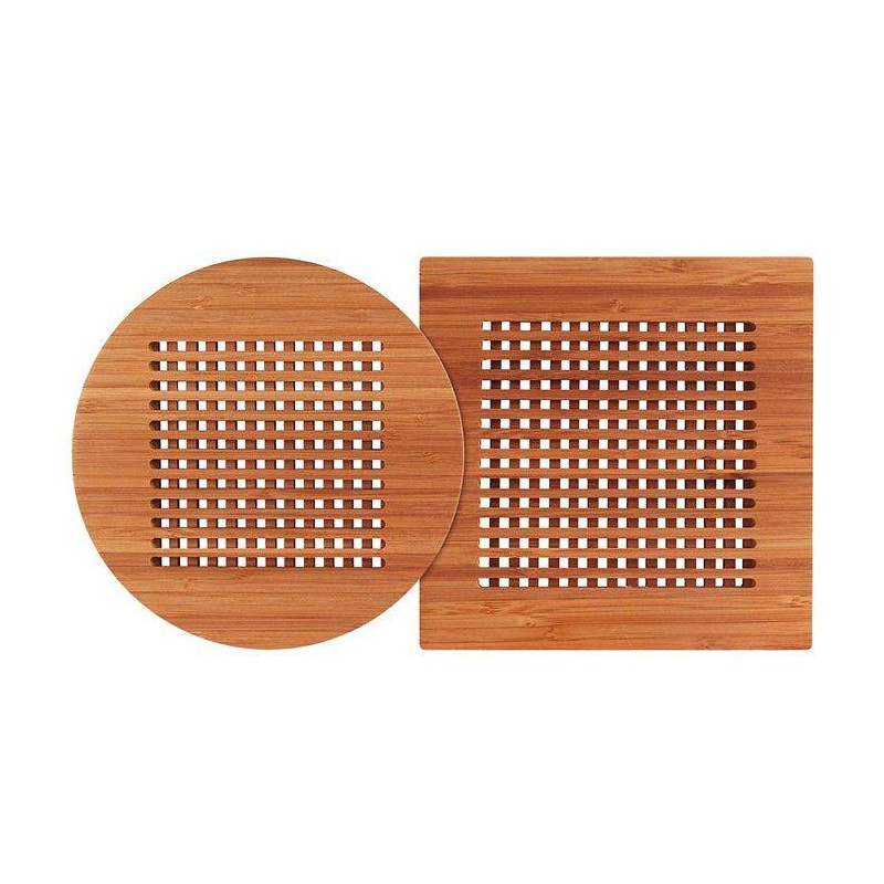 Dessous De Plat Bambou 2 S En Bambou - Extra épais (1,5 Cm) - Pour