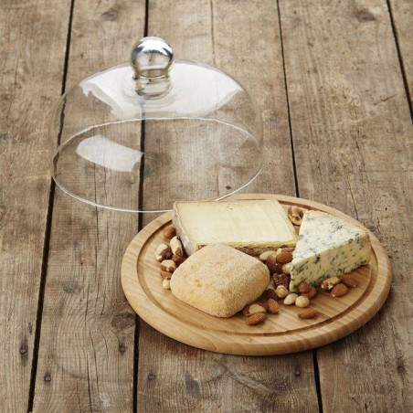 Plateau bambou + Cloche...