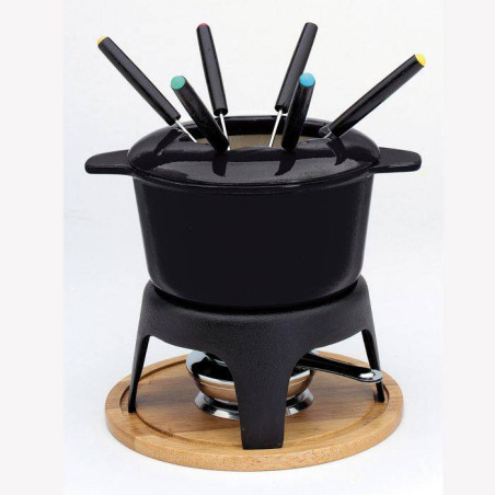 Service à fondue en fonte...