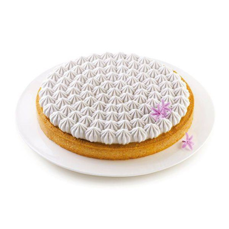 KIT TARTE MERINGUE cercle tarte et moule décor meringue en silicone SilikoMart 3Design