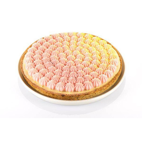 KIT TARTE MERINGUE cercle tarte et moule décor meringue en silicone SilikoMart 3Design