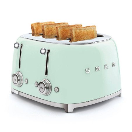 Toaster 4 fentes Grille pain Années 50 SMEG Vert d´eau