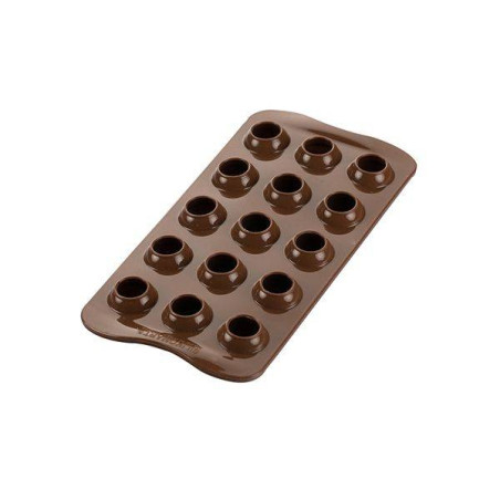 TARTUFINO Moule Chocolat mini boule Sphère en silicone SilikoMart 3Design
