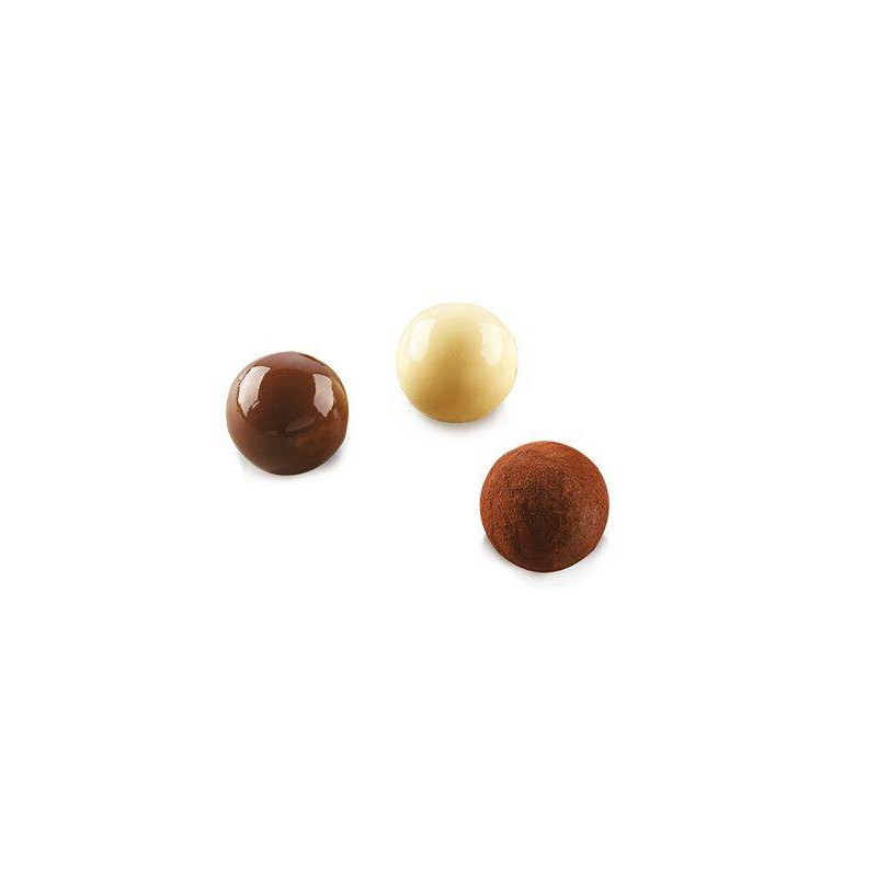 Moule En Silicone Pour Boules Chocolat 3cm - 15 Cavités - Pour Mousses, Truffes, Glaces - Résiste -40°C à 227°C
