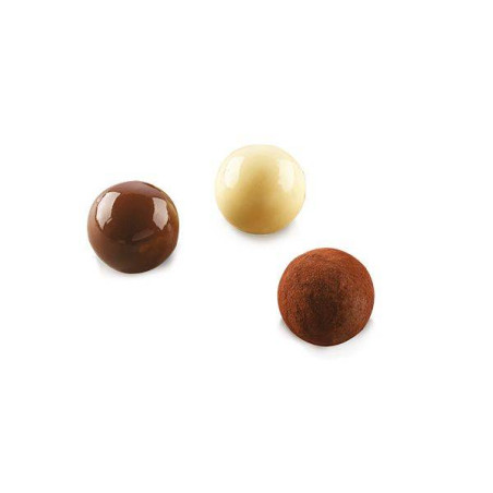 TARTUFINO Moule Chocolat mini boule Sphère en silicone SilikoMart 3Design