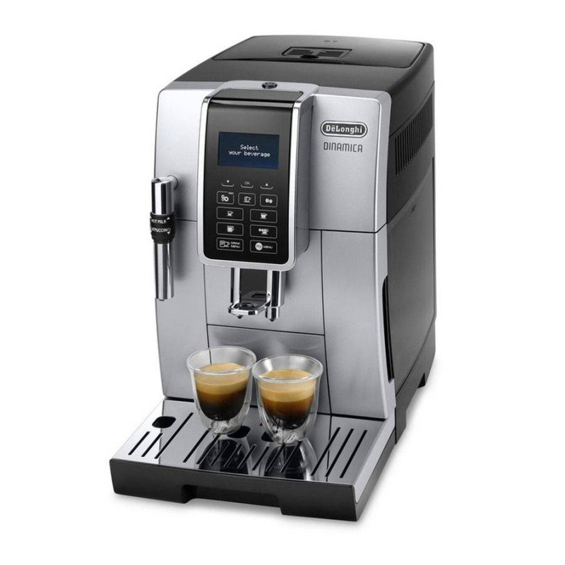 Machine à café Automatique Expresso avec Broyeur Delonghi DINAMICA Argent