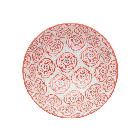 Bol coupelle en grès D15 700 ml Floral Géo Jaune rouge