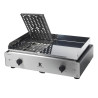 DUO K Plancha Grill Electrique Inox 64 x 43 3500W KRAMPOUZ