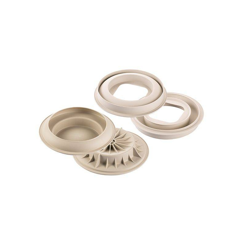 Moule à Gâteau En Silicone Rond 9 Pouces (23 Cm) – Design Cannelé – Antiadhésif, Va Au Four, Micro-ondes, Congélateur - 10