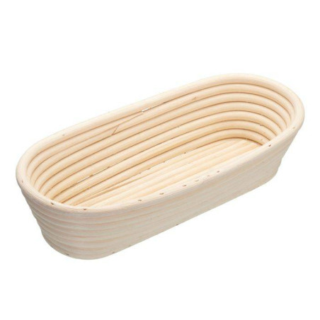 Banneton à Pain Ovale 28 Cm En Rotin - Panier Pour Levain Et Pâte à Pain - Neuf