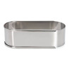 Cercle Moule ovale inox extensible 16 à 21 cm Patisse