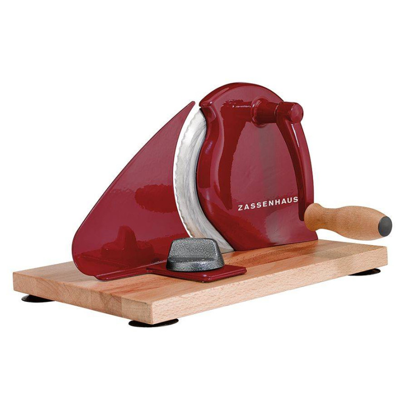 PICK AND DRINK Trancheuse à Charcuterie Manuelle En Bois & Inox - Style Vintage Authentique - Jusqu'à 6 Cm De Diamètre