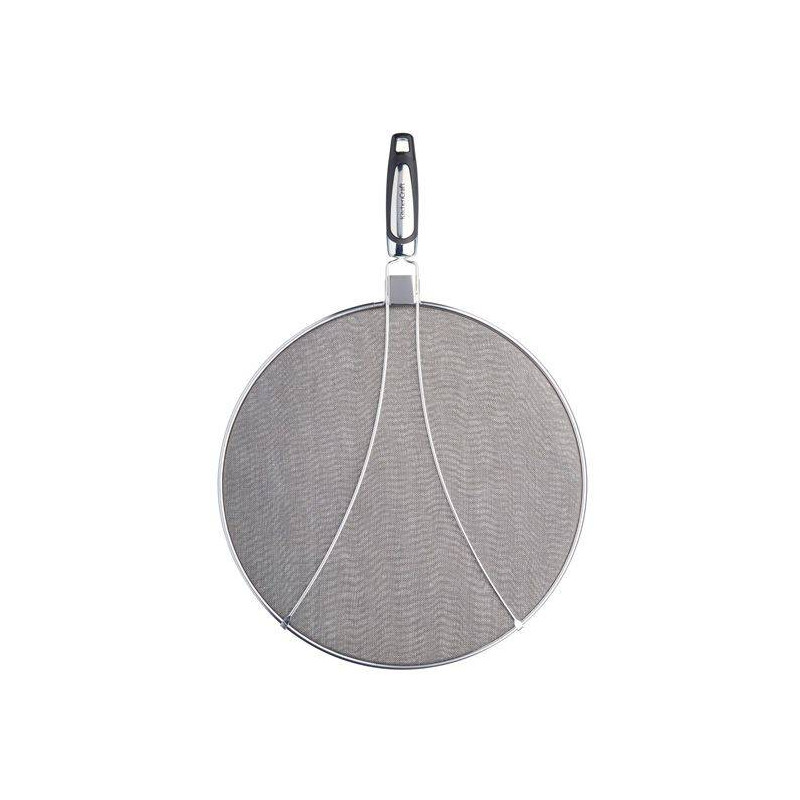 Couvercle Anti-éclaboussures En Inox - 3 Tailles (25, 29, 33 Cm) - Poignée Pliante Pour La Cuisine
