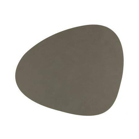 Set de table NUPO en cuir recyclé LINDDNA 44 x 37 Vert Foncé