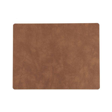 Set de table rectangulaire NUPO en cuir recyclé LINDDNA  45 x 35 Naturel