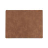 Set de table rectangulaire NUPO en cuir recyclé LINDDNA  45 x 35 Naturel