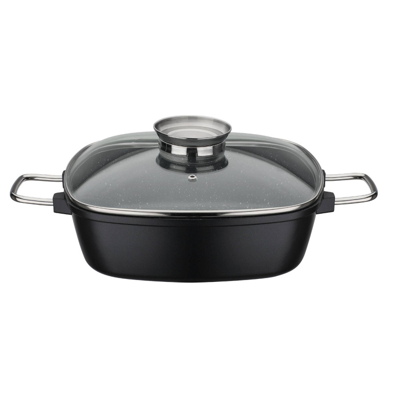 GOURMET Granit Cocotte Sauteuse Fonte Alu revêtue induction