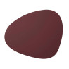 Set de table NUPO en cuir recyclé LINDDNA 44 x 37 Bordeaux