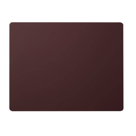 Set de table rectangulaire NUPO en cuir recyclé LINDDNA  45 x 35 Bordeaux