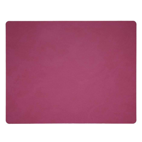 Set de table rectangulaire NUPO en cuir recyclé LINDDNA  45 x 35 Framboise SC