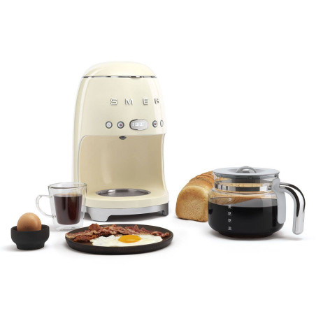 Cafetière Machine à café filtre Années 50 SMEG Crème