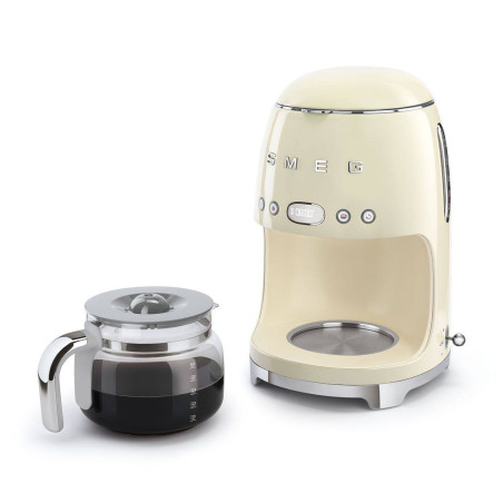 Cafetière Machine à café filtre Années 50 SMEG Crème