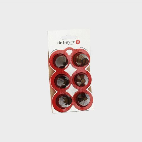 Lot De 3 Poches à Douille Réutilisables 40/35/30 Cm + 5 Douilles Inox - Kit Pâtisserie Professionnel