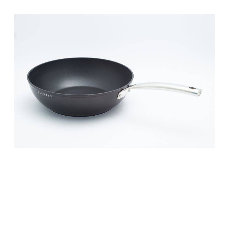 Poêle Wok Black Edition Aluminium forgé Induction D30 Baumalu