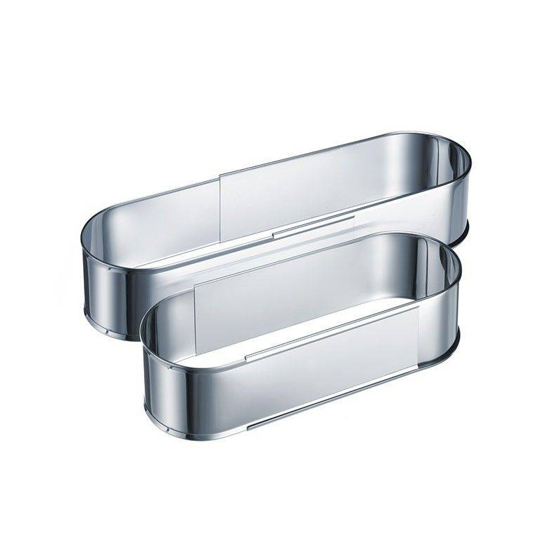 Cercle Moule ovale inox extensible 27 à 40 cm Westmark