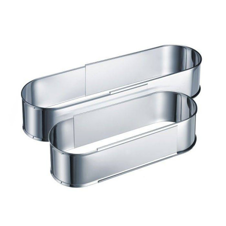 Cercle Moule ovale inox extensible 27 à 40 cm Westmark