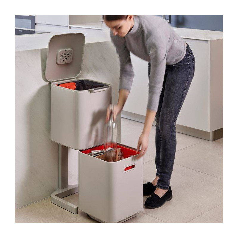 Poubelle de cuisine Tri Sélectif TOTEM Compact Joseph Joseph 40 L