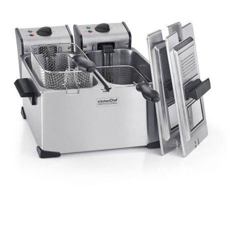 Friteuse électrique Type Pro Inox 2 Cuves KitchenChef