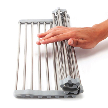 Tapis Egouttoir dessus d´évier dessous de plat enroulable