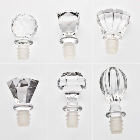 Bouchon De Carafe En Verre Transparent - Occasion, Petits éclats